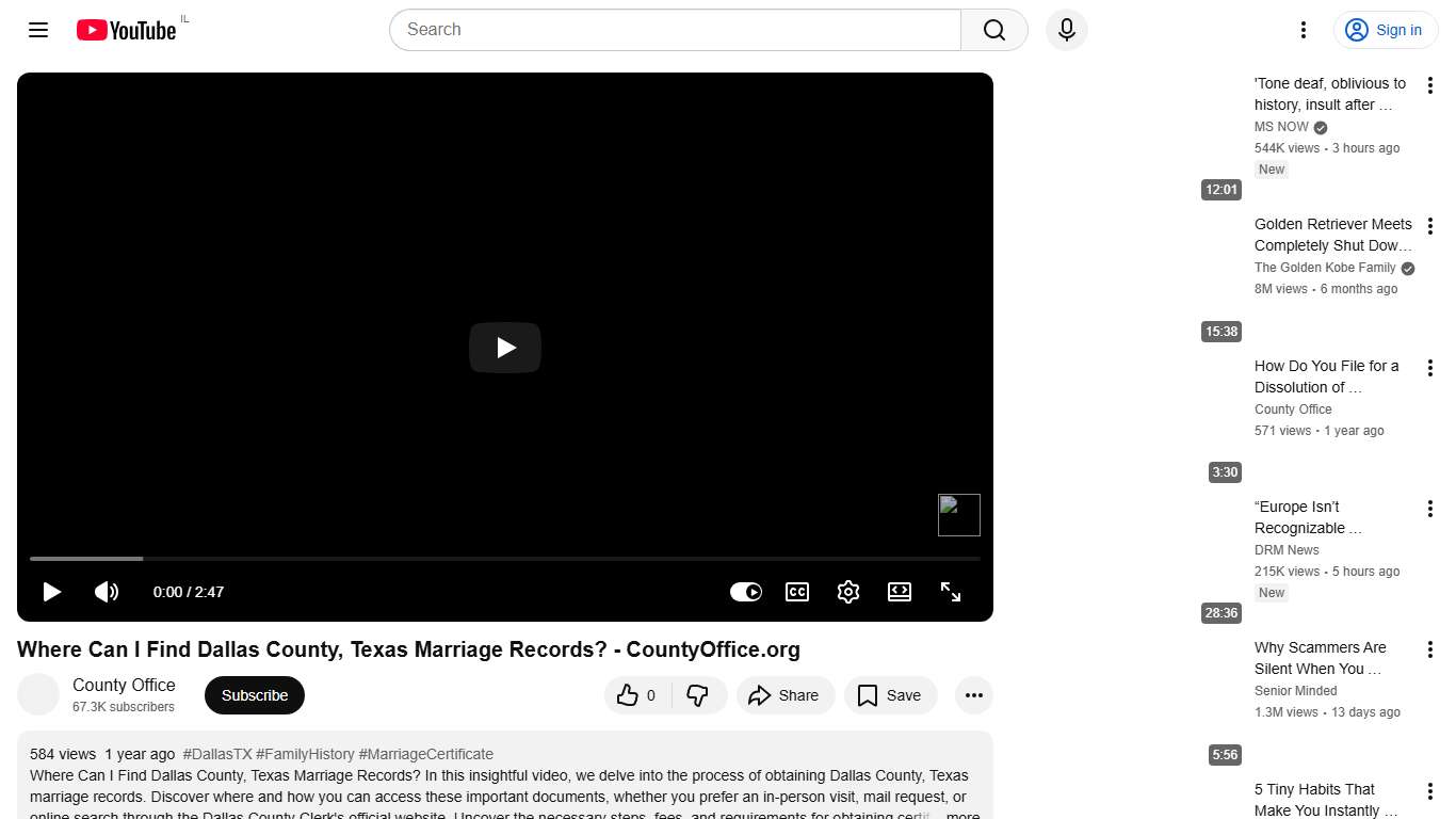 Where Can I Find Dallas County, Texas Marriage Records? - CountyOffice.org - YouTube